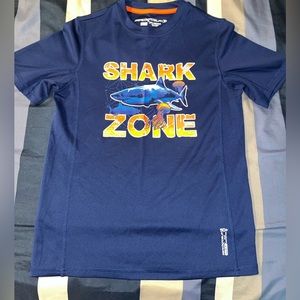 LIKE NEW ZeroXposur Boy’s “Shark Zone” Swim Rash Guard - Sz L (14/16)